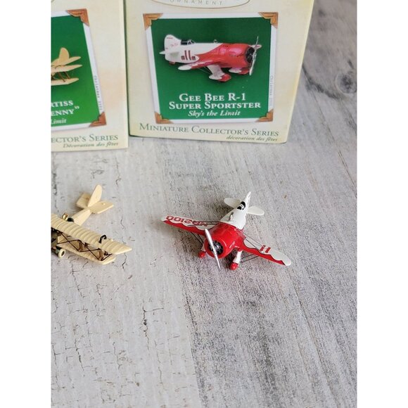 Hallmark Variety airplane kiddie car miniature Jenny sportster ornament Xmas - Picture 4 of 6